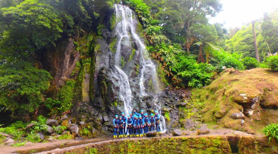 Sao Miguel: Ribeira dos Caldeiroes Canyoning Experience