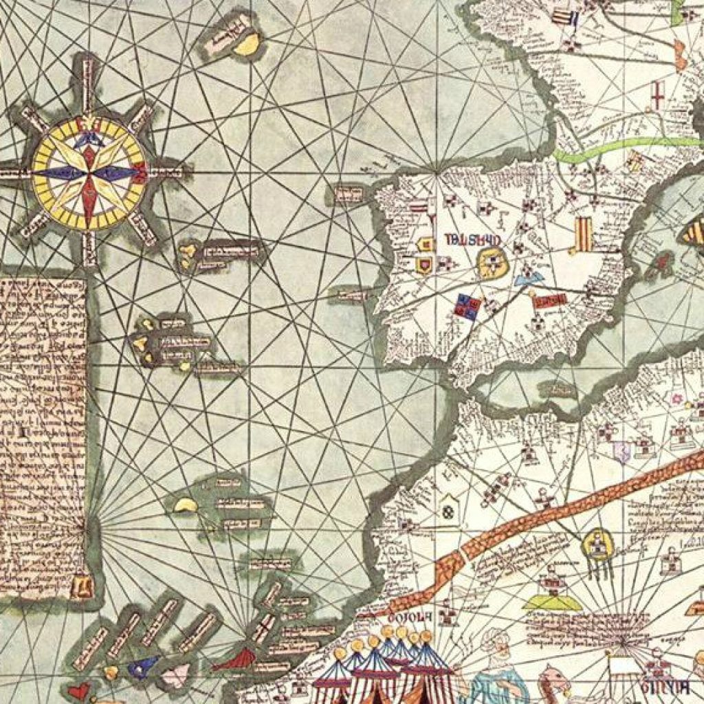 old map refeering the Azores