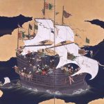 Namban depiction of a Portuguese carrack